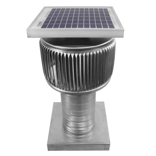 4 inch Solar Fan - 4 inch Aura Solar Fan with Curb Mount Flange - Model ASF-4-C6-CMF