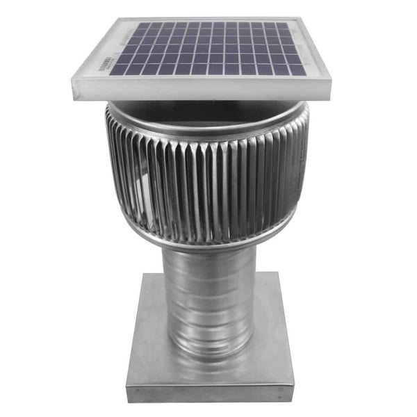 4 inch Solar Fan - 4 inch Aura Solar Fan with Curb Mount Flange - Model ASF-4-C6-CMF