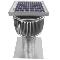 Model ASF - 4 - C6 | Aura Solar Fan | 4" Diameter | 6" Tall Collar | CFM: 91 - Active Ventilation Products