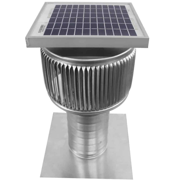 4 inch Solar Fan - 4 inch Aura Solar Fan with 6 inch Tall Collar - Model ASF-4-C6