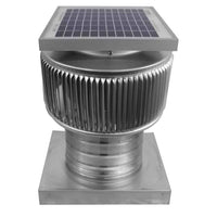 Aura Solar Exhaust Fan 205 CFM | 6" Diameter | 4" Tall Collar | Curb Mount Flange - Active Ventilation Products