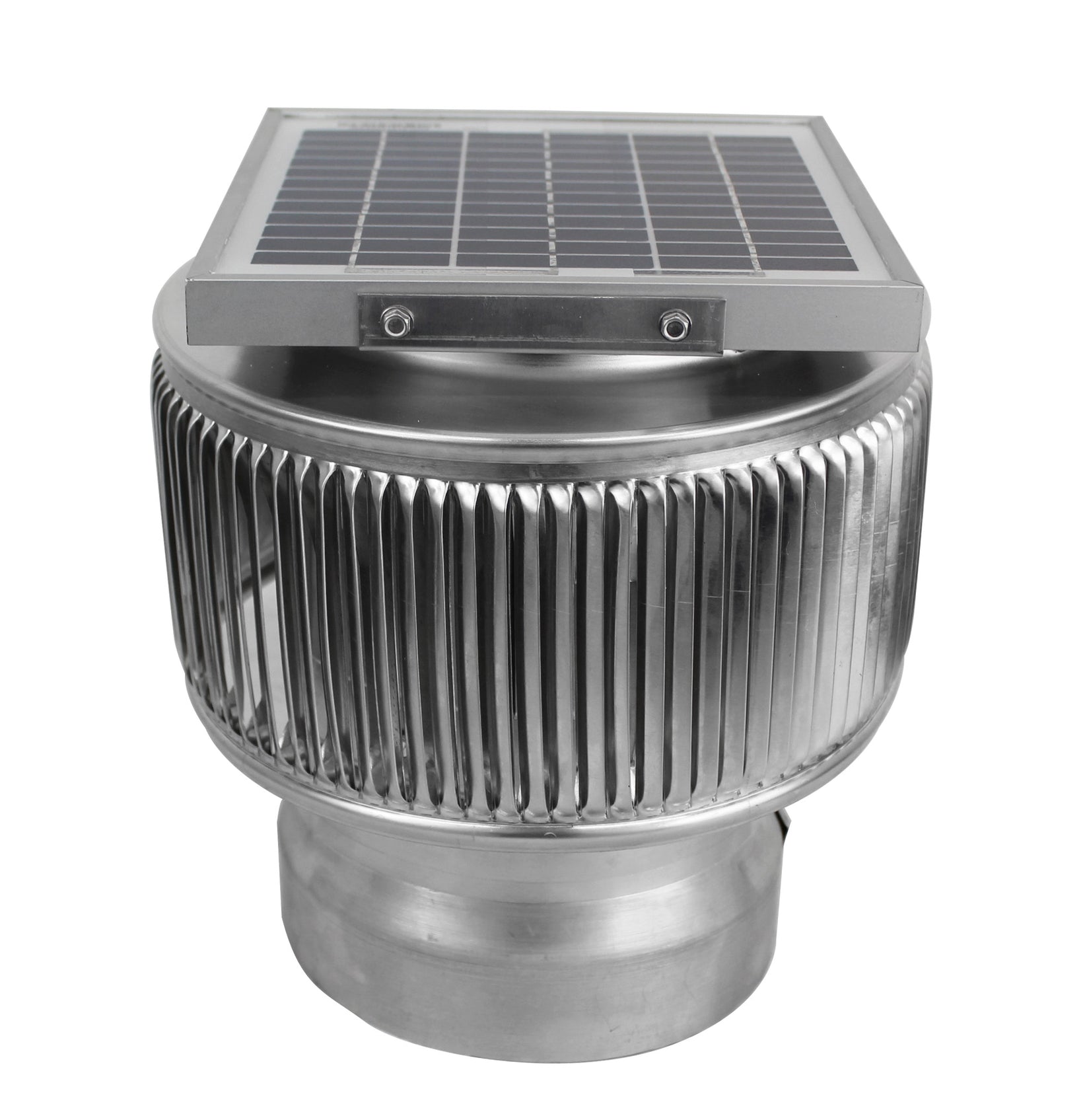 Solar Fan for PVC - 6 inch Aura Solar PVC Pipe Cap | ASF-6-PVC - angle