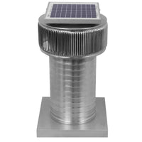 Aura Solar Exhaust Fan 365 CMF | 8" Diameter | 12" Tall Collar | Curb Mount Flange - Active Ventilation Products