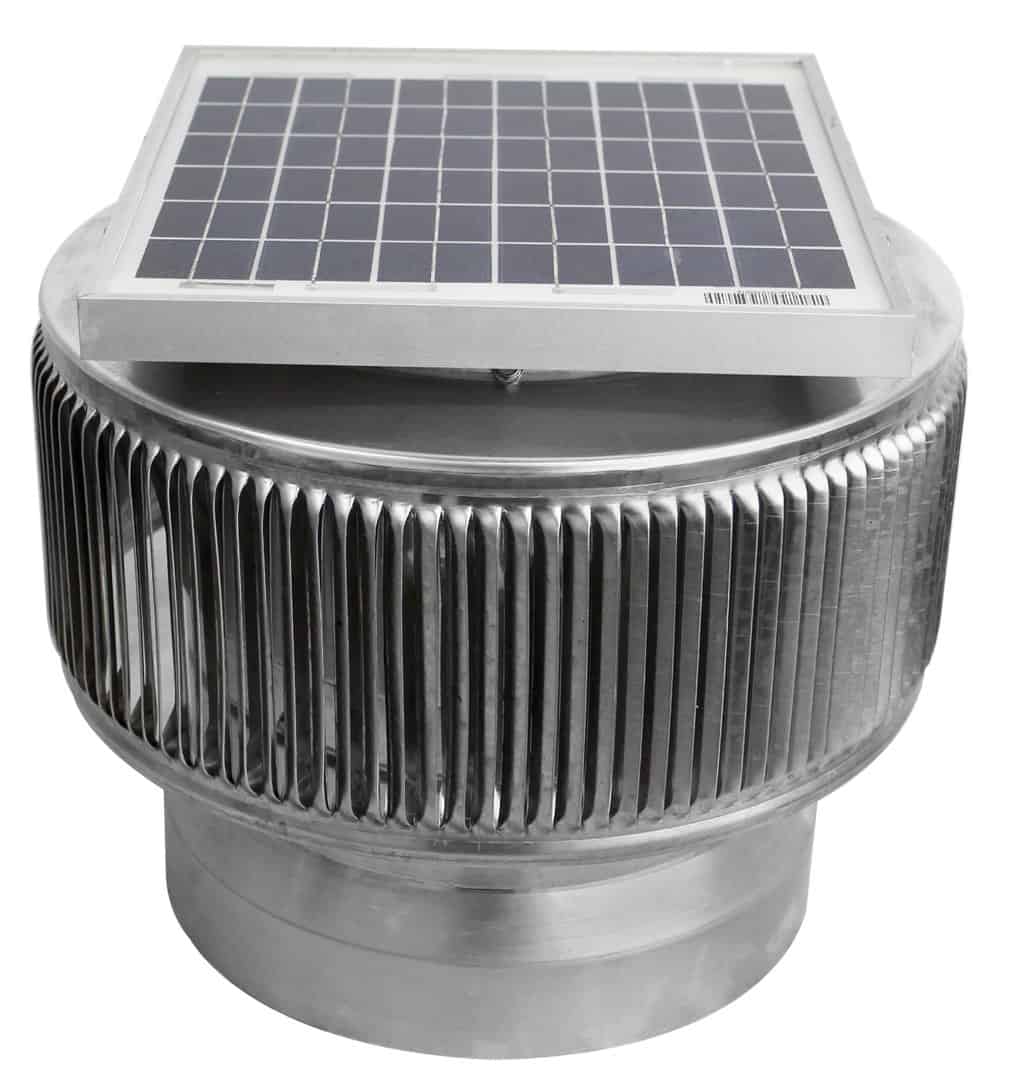 8 inch Aura Solar PVC Pipe Cap Fan for PVC Pipes - Model ASF-8-PVC