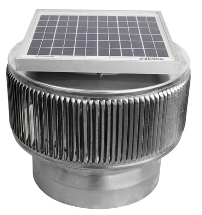 8 inch Aura Solar PVC Pipe Cap Fan for PVC Pipes - Model ASF-8-PVC