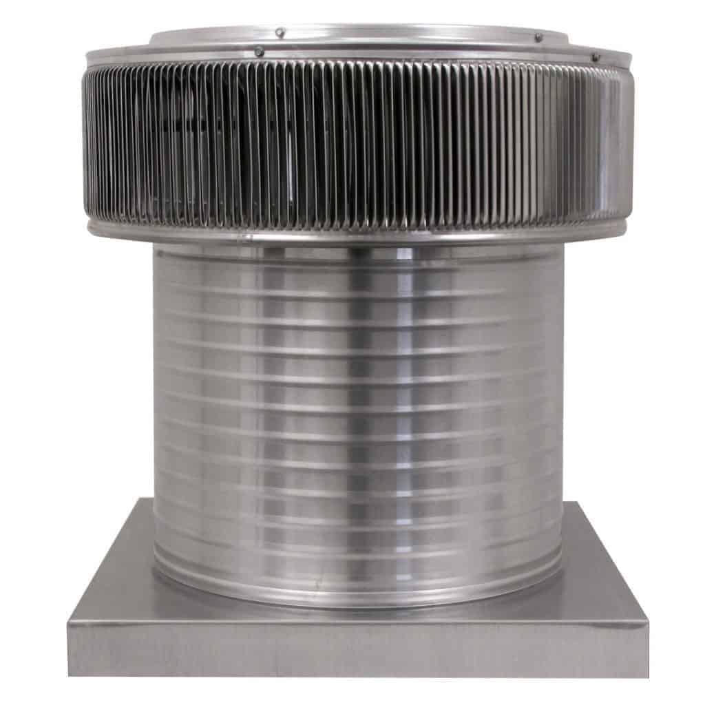 16 inch Roof Vent | Aura Gravity Roof Vent with Curb Mount Flange - AV-16-C12-CMF