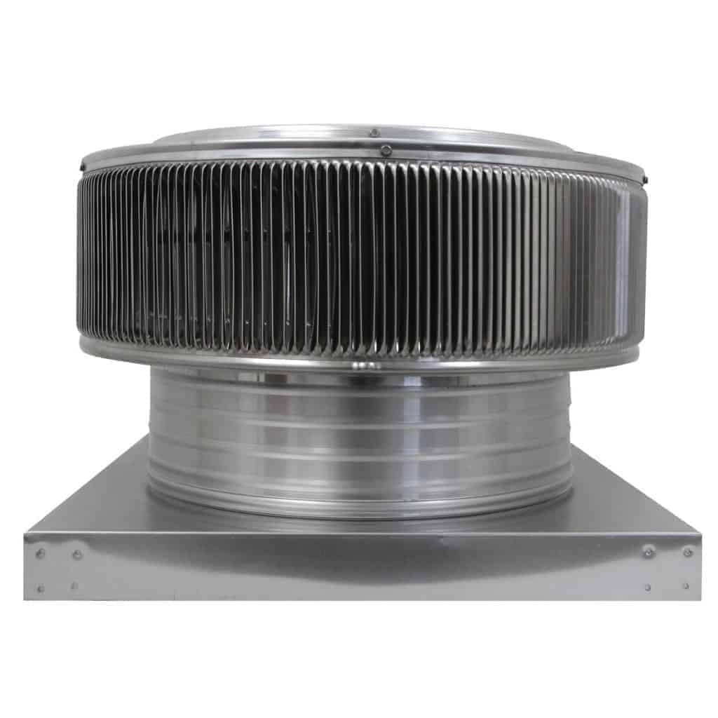 16 inch Roof Vent | Aura Gravity Roof Vent with Curb Mount Flange - AV-16-C4-CMF