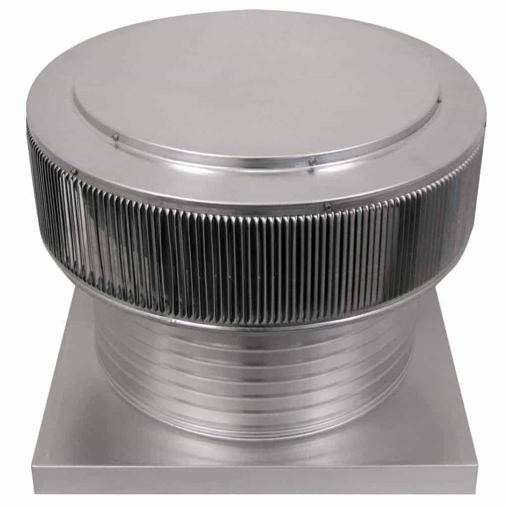 18 inch Roof Vent | Aura Gravity Roof Vent with Curb Mount Flange - AV-18-C8-CMF