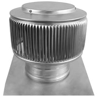 Gravity Ventilator - Aura Ventilator | 6" Diameter | 2" Tall Collar | Flat Base - Active Ventilation Products