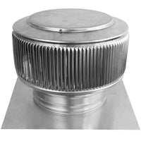 Gravity Ventilator - Aura Ventilator | 8" Diameter | 2" Tall Collar | Flat Base - Active Ventilation Products