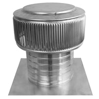 Gravity Ventilator - Aura Ventilator | 8" Diameter | 6" Tall Collar | Flat Base - Active Ventilation Products