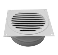 Soffit Vent | Bathroom Soffit Vent | 4" Diameter | White - Active Ventilation Products