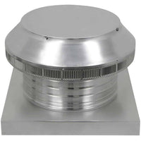 Roof Louver 12" with Curb Mount Sub - Base - Pop Vent | 12" Diameter | 4" Tall Collar | 113 Sq. In. NFA - Active Ventilation Products