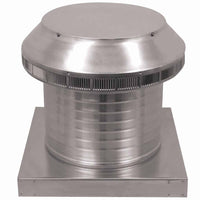Roof Louver 12" with Curb Mount Sub - Base - Pop Vent | 12" Diameter | 8" Tall Collar | 113 Sq. In. NFA - Active Ventilation Products