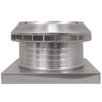 Roof Louver 14" with Curb Mount Sub - Base - Pop Vent | 14" Diameter | 4" Tall Collar | 144 Sq. In. NFA - Active Ventilation Products