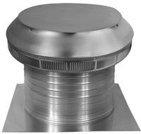 Roof Louver - Pop Vent | 14" Diameter | 8" Tall Collar | Flat Flange | 144 Sq. In. NFA - Active Ventilation Products