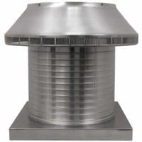 Roof Louver 16" with Curb Mount Sub - Base - Pop Vent | 16" Diameter | 12" Tall Collar | 200 Sq. In. NFA - Active Ventilation Products