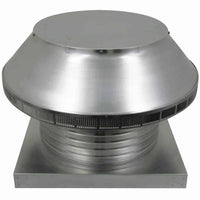 Roof Louver 16" with Curb Mount Sub - Base - Pop Vent | 16" Diameter | 6" Tall Collar | 200 Sq. In. NFA - Active Ventilation Products