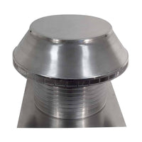 Roof Louver - Pop Vent | 18" Diameter | 12" Tall Collar | Flat Flange | 254 Sq. In. NFA - Active Ventilation Products