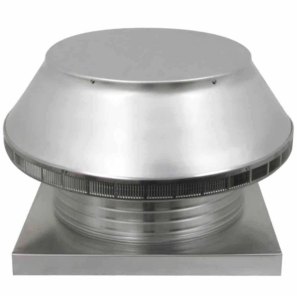 18 inch Roof Vent - Roof Louver for Air Intake - Pop Vent with Curb Mount Flange PV-18-C6-CMF