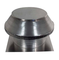 Roof Louver - Pop Vent | 18" Diameter | 8" Tall Collar | Flat Flange | 254 Sq. In. NFA - Active Ventilation Products