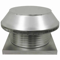 Roof Louver 20" with Curb Mount Sub Base - Pop Vent | 20" Diameter | 6" Tall Collar | 314 Sq. In. NFA - Active Ventilation Products