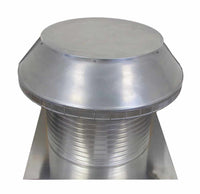 Roof Louver - Pop Vent | 20" Diameter | 12" Tall Collar | Flat Flange | 314 Sq. In. NFA - Active Ventilation Products