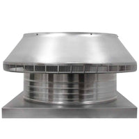 Roof Louver 20" with Curb Mount Sub Base - Pop Vent | 20" Diameter | 4" Tall Collar | 314 Sq. In. NFA - Active Ventilation Products