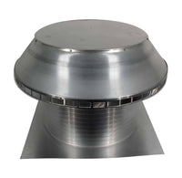 Roof Louver - Pop Vent | 24" Diameter | 12" Tall Collar | Flat Flange | 452 Sq. In. NFA - Active Ventilation Products