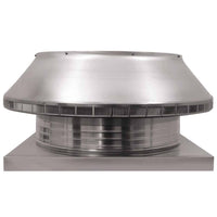 Roof Louver 24" with Curb Mount Sub Base - Pop Vent | 24" Diameter | 4" Tall Collar | 452 Sq. In. NFA - Active Ventilation Products