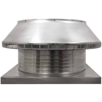 Roof Louver 24" with Curb Mount Sub Base - Pop Vent | 24" Diameter | 6" Tall Collar | 452 Sq. In. NFA - Active Ventilation Products