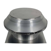 Roof Louver - Pop Vent | 24" Diameter | 8" Tall Collar | Flat Flange | 452 Sq. In. NFA - Active Ventilation Products