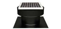 Model RBSF - 8 - C4 | Round Back Solar Fan | 8″ Diameter | 4″ Tall Collar | CFM: 365 - Active Ventilation Products