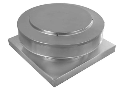 10 inch Static Roof Vent with Curb Mount Flange on roof curb