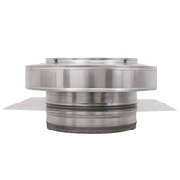 Model RBV - 10 - C2 - TP | Round Back Vent | 10" Diameter | 2" Tall Collar | Tail Pipe - Active Ventilation Products