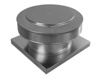 Static Vent 10" with Curb Mount Sub Base - Round Back Vent | 10" Diameter | 4" Tall Collar | 78 Sq. In. NFA - Active Ventilation Products