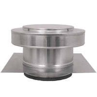 Model RBV - 10 - C4 - TP | Round Back Vent | 10" Diameter | 4" Tall Collar | Tail Pipe - Active Ventilation Products