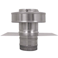 Model RBV - 3 - C2 - TP | Round Back Vent | 3" Diameter | 2" Tall Collar | Tail Pipe - Active Ventilation Products