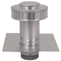 Model RBV - 3 - C4 - TP | Round Back Vent | 3" Diameter | 4" Tall Collar | Tail Pipe - Active Ventilation Products