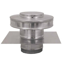 Model RBV - 4 - C2 - TP | Round Back Vent | 4" Diameter | 2" Tall Collar | Tail Pipe - Active Ventilation Products