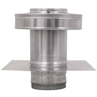 Model RBV - 4 - C4 - TP | Round Back Vent | 4" Diameter | 4" Tall Collar | Tail Pipe - Active Ventilation Products