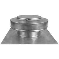 Static Vents - Round Back Roof Vent | 5" Diameter | 2" Tall Collar | Flat Flange | 19 Sq. In. NFA - Active Ventilation Products