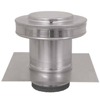 Model RBV - 5 - C4 - TP | Round Back Vent | 5" Diameter | 4" Tall Collar | Tail Pipe - Active Ventilation Products