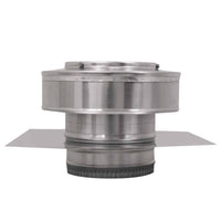 Model RBV - 6 - C2 - TP | Round Back Vent | 6" Diameter | 2" Tall Collar | Tail Pipe - Active Ventilation Products