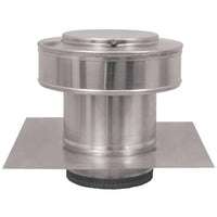 Model RBV - 6 - C4 - TP | Round Back Vent | 6" Diameter | 4" Tall Collar | Tail Pipe - Active Ventilation Products