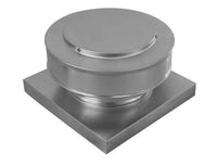 Static Vent 7" with Curb Mount Sub Base - Round Back Vent | 7" Diameter | 2" Tall Collar | 38 Sq. In. NFA - Active Ventilation Products