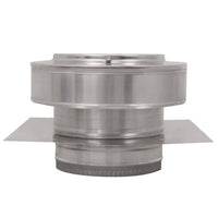 Model RBV - 7 - C2 - TP | Round Back Vent | 7" Diameter | 2" Tall Collar | Tail Pipe - Active Ventilation Products