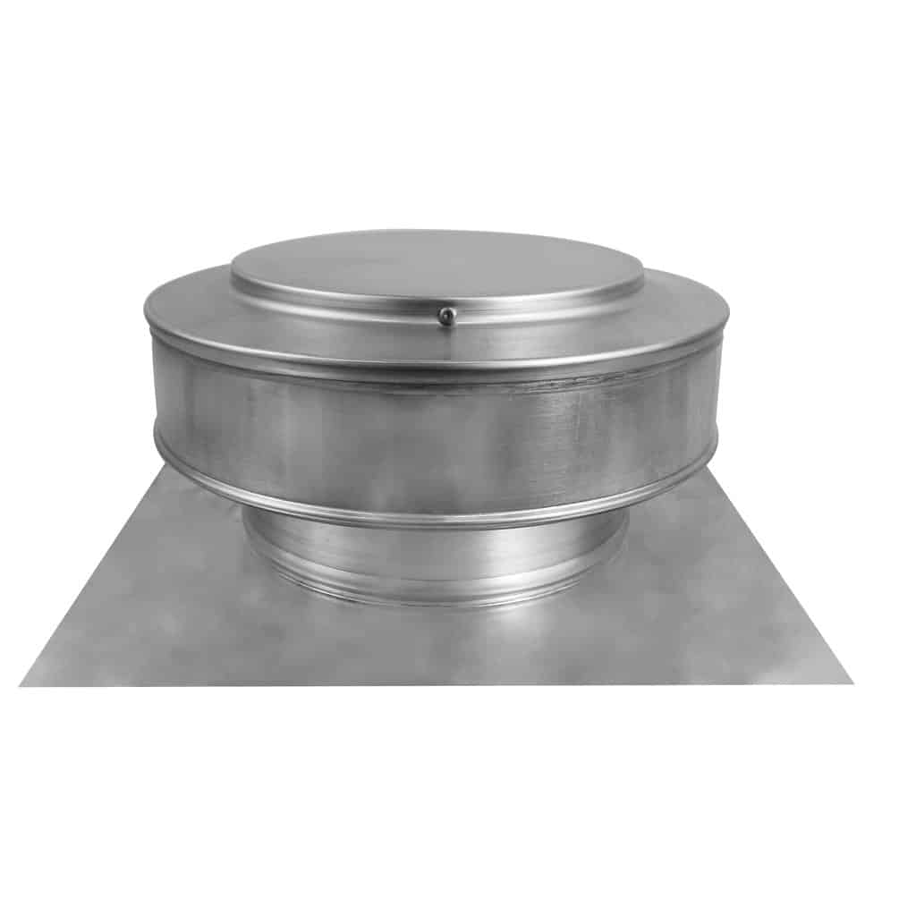 7 inch Roof Vent with 2 inch Collar- Round Back Static Roof Vent - Model RBV-7-C2