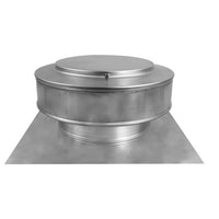 Static Vent - Round Back Roof Vent | 7" Diameter | 2" Tall Collar | Flat Flange | 38 Sq. In. NFA - Active Ventilation Products