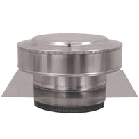 Model RBV - 8 - C2 - TP | Round Back Vent | 8" Diameter | 2" Tall Collar | Tail Pipe - Active Ventilation Products